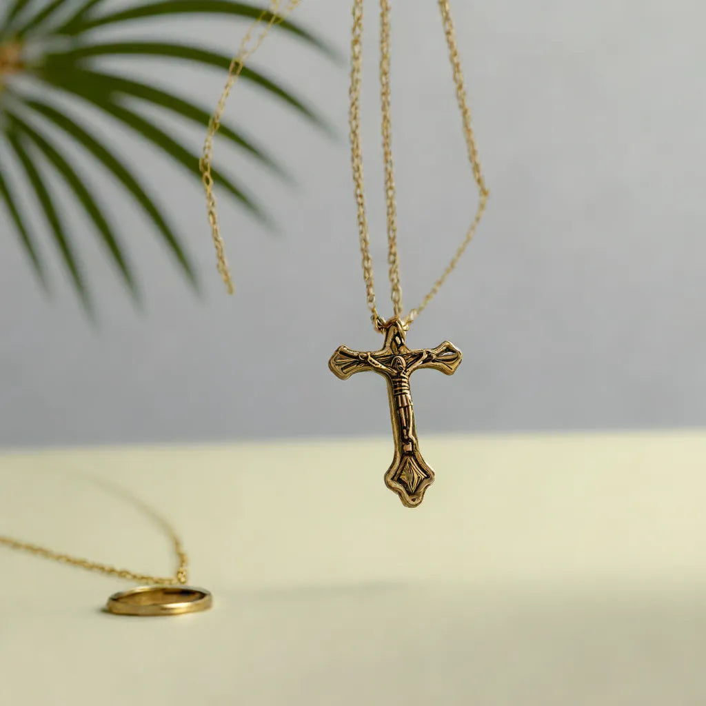 Rosario Cattolico In Cristallo Sintetico Viola - Fatto A Mano Con Croce Vintage, 60cm - Foto 9